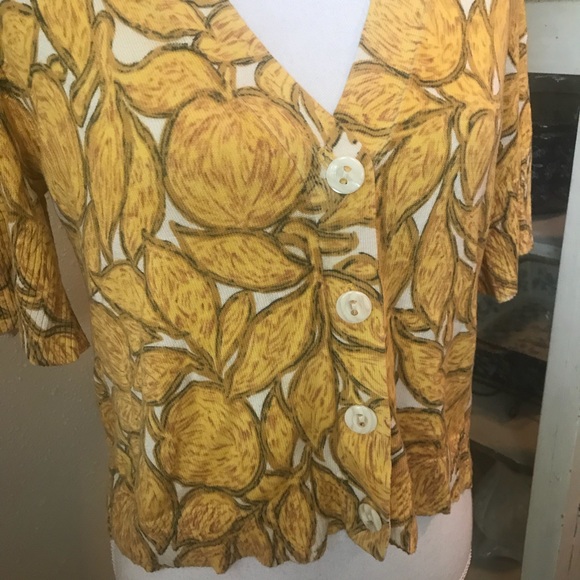 yellow Anthropologie cardigan - Picture 2 of 5